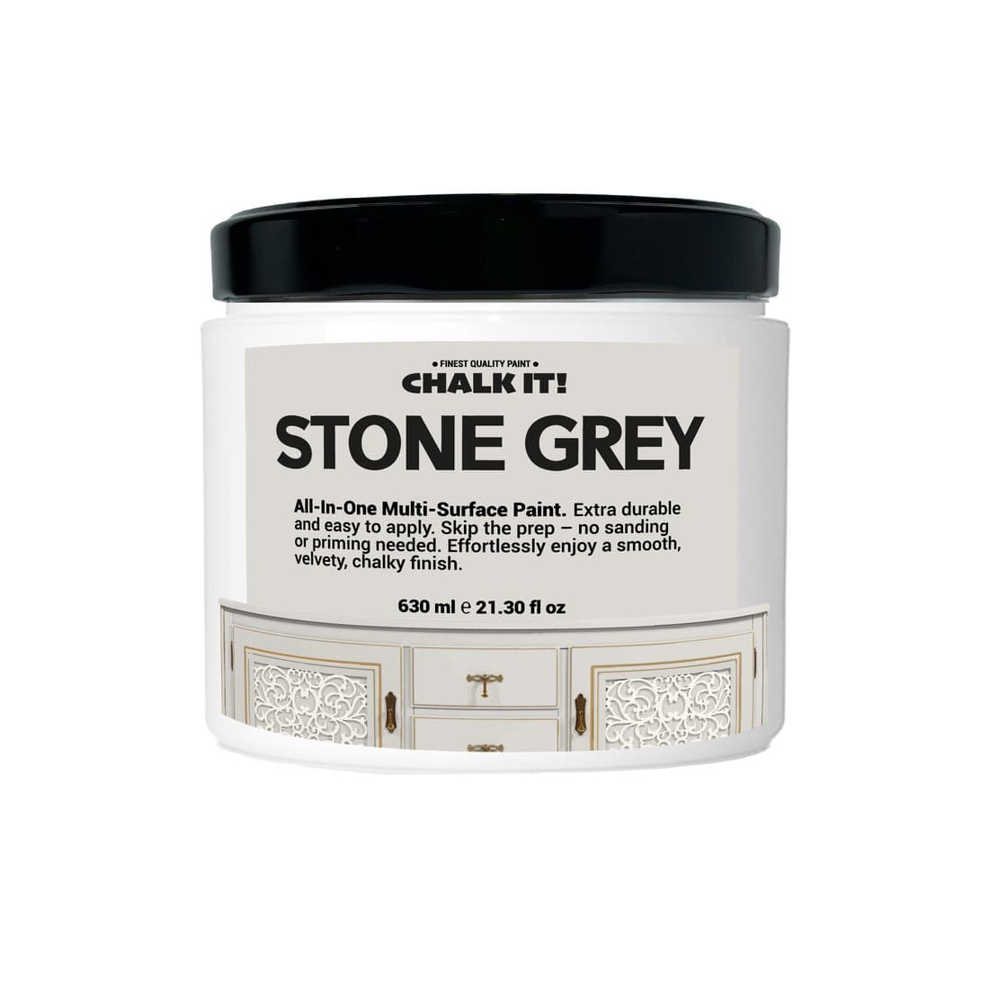 Chalk It! Stone Grey chalk paint